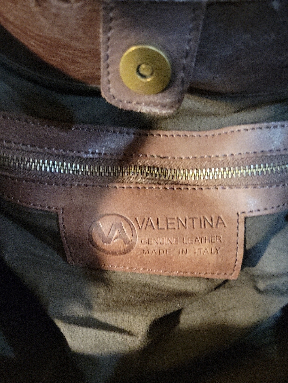 Valentina Brown Woven Leather Shoulder Bag - Picture 3 of 6